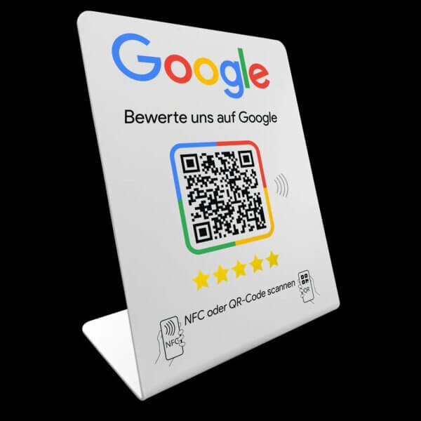 Google Bewertungen - NFC / QR-Code Display